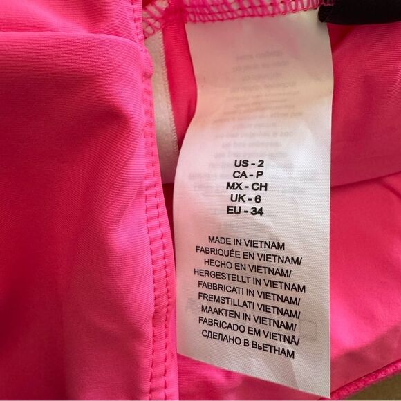 La Blanca Women's Island Goddess Rouched One Piece Swimsuit Bright Pink 2 NWT - Picture 7 of 9